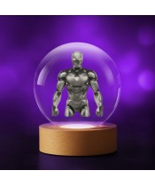 3D-Kristallkugel Iron Man Marvel Avengers