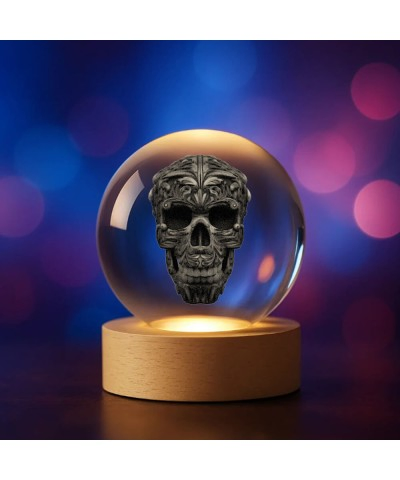 3D Kristallkugel Totenkopf...