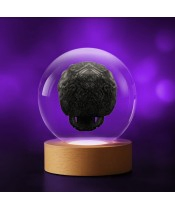3D Crystal Ball Skull Ghost Rider