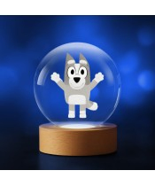 Kristallkugel 3D Bingo Blau