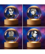 3D-Kristallkugel Joker Batman