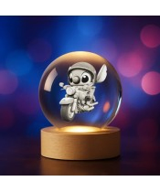 3D-Kristallkugel Lilo und Stitch Motor