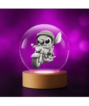 3D-Kristallkugel Lilo und Stitch Motor
