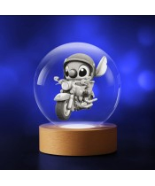 3D-Kristallkugel Lilo und Stitch Motor