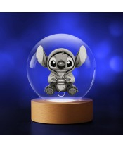 3D-Kristallkugel Lilo und Stitch Motor