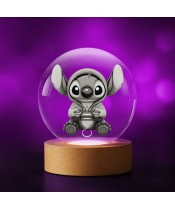 3D-Kristallkugel Lilo und Stitch Motor