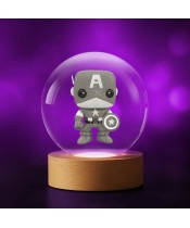 Crystal Ball 3D Captain America POP Marvel Avengers
