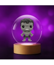 Kryształowa Kulka 3D Hulk POP Avengers Marvel