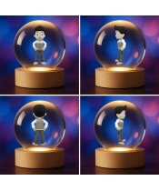 Crystal Ball 3D Super Mario Yoshi