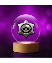 Kristallkugel 3D-Sternentropfen Brawl Stars