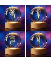 Crystal Ball 3D Leon Brawl Stars