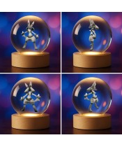 copy of 3D Crystal Ball Wolf Direwolf