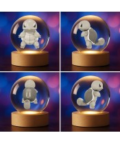 Pokemon Schiggy 3D-Kristallkugel