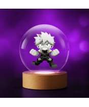 My Hero Academia Chibi Bakugou 3D-Kristallkugel