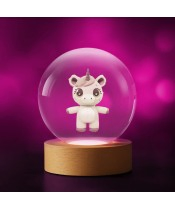 3D Crystal Ball Unicorn Unicorn