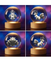 Pokemon Vulpix 3D-Kristallkugel