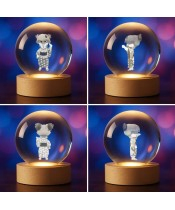 Demon Slayer Zenitsu Agatsuma Kimono 3D Crystal Ball