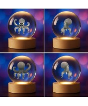 3D Octopus Crystal Ball