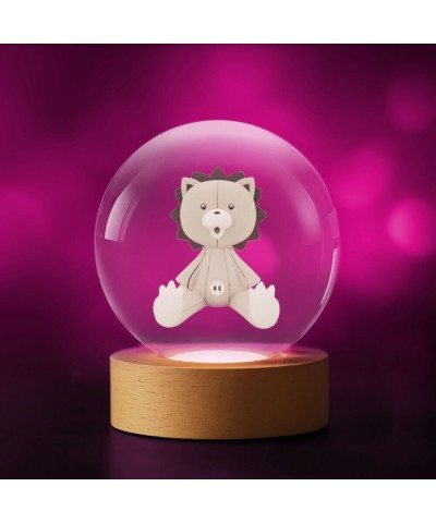 3D Crystal Ball Plush Lion...