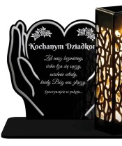 Solarkerze LED Statuette für das Grab von Allerheiligen Friedhof Herz