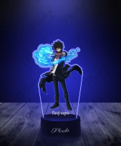 Lampka LED 3D Plexido z Nadrukiem UV My Hero Academia Dabi Toya Todoroki