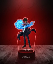 Lampka LED 3D Plexido z Nadrukiem UV My Hero Academia Dabi Toya Todoroki
