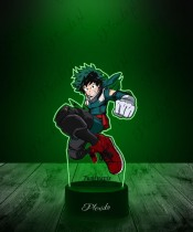Lampka LED 3D Plexido z Nadrukiem UV My Hero Academia Izuku Midoriya