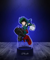 Lampka LED 3D Plexido z Nadrukiem UV My Hero Academia Izuku Midoriya