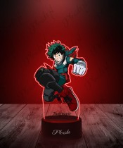 Lampka LED 3D Plexido z Nadrukiem UV My Hero Academia Izuku Midoriya