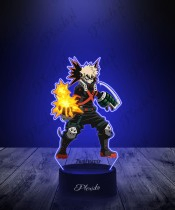 My Hero Academia Katsuki Bakugo 3D LED Plexido Lamp with UV Print