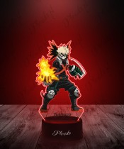 My Hero Academia Katsuki Bakugo 3D LED Plexido Lamp with UV Print