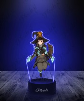 3D LED Lamp Plexido with UV Print Fire Force Maki Oze