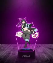 Lampka LED 3D Plexido z Nadrukiem UV Fire Force Tamaki Kotatsu