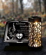 Solar Candle Led Statuette for the Grave All Saints Cemetery Angel