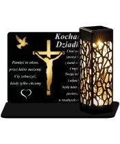 Ewige Kerze LED Statuette für das Grab von Allerheiligen Friedhof Jesus