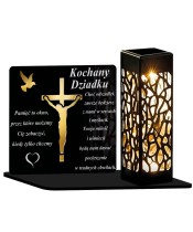 Ewige Kerze LED Statuette für das Grab von Allerheiligen Friedhof Jesus