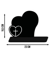 Solar Led Candle Statuette for the Grave of All Saints Heart Cemetery