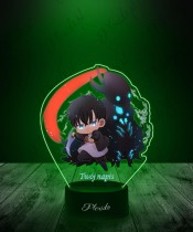 3D LED Lamp Plexido with UV Print Solo Leveling Sung Jinwoo