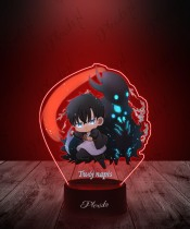 3D LED Lamp Plexido with UV Print Solo Leveling Sung Jinwoo