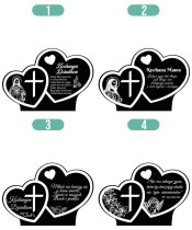Openwork Solar LED Candle Two Hearts Patterns Sentences Silver