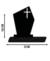 Kerze Statue LED auf dem Grab All Saints Cemetery Tombstone Muster