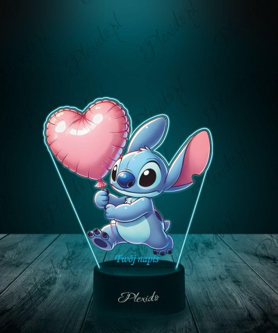 Lampka LED 3D Plexido z...