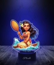 3D LED Plexido Lamp with UV Print Moana and Ocean Treasure