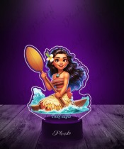 3D LED Plexido Lamp with UV Print Moana and Ocean Treasure