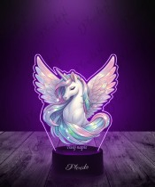 3D LED Lamp Plexido with UV Print Unicorn Unicorn