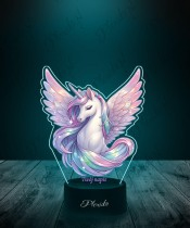 3D LED Lamp Plexido with UV Print Unicorn Unicorn
