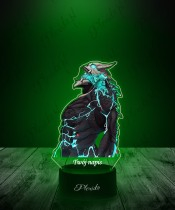 Lampka LED 3D Plexido z Nadrukiem UV Kaiju No. 8 Kajiu