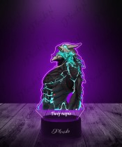 Lampka LED 3D Plexido z Nadrukiem UV Kaiju No. 8 Kajiu
