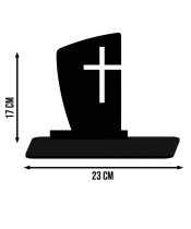 Kerze Statue geführt auf dem Grab All Saints Friedhof Grabstein Kreuz Muster