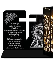 Ewige Kerze LED-Statuette für das Allerheiligengrab Muster